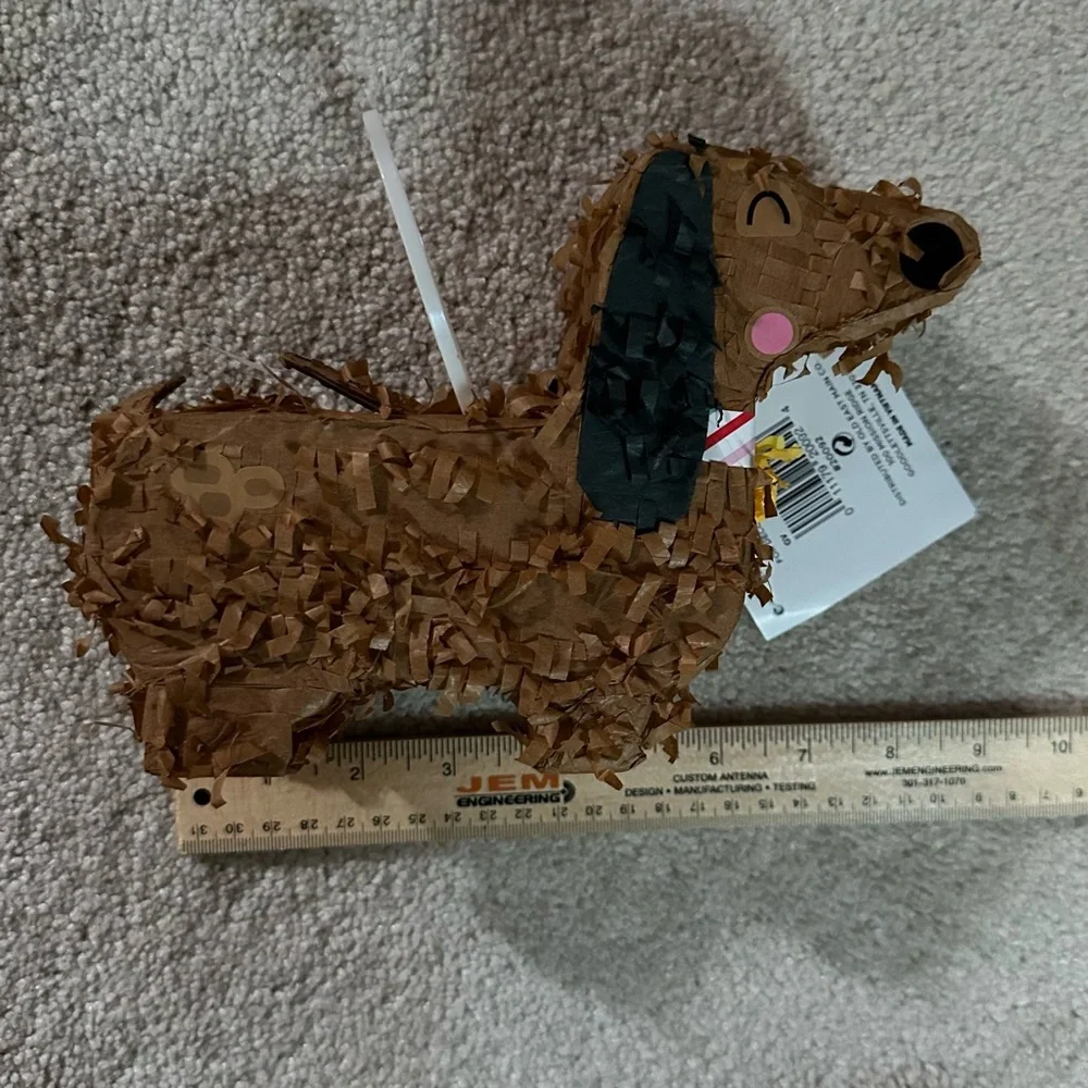 Brown Dachshund Doxie Dog Mini Piñata
